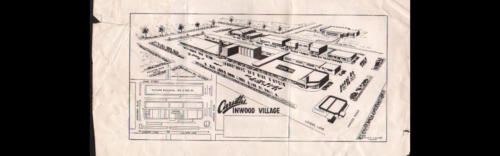 1949 Original Layout of Caruth’s Inwood Village